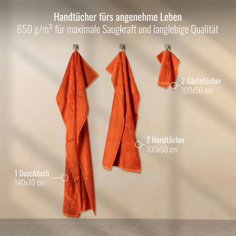 Handtücher Set Orange