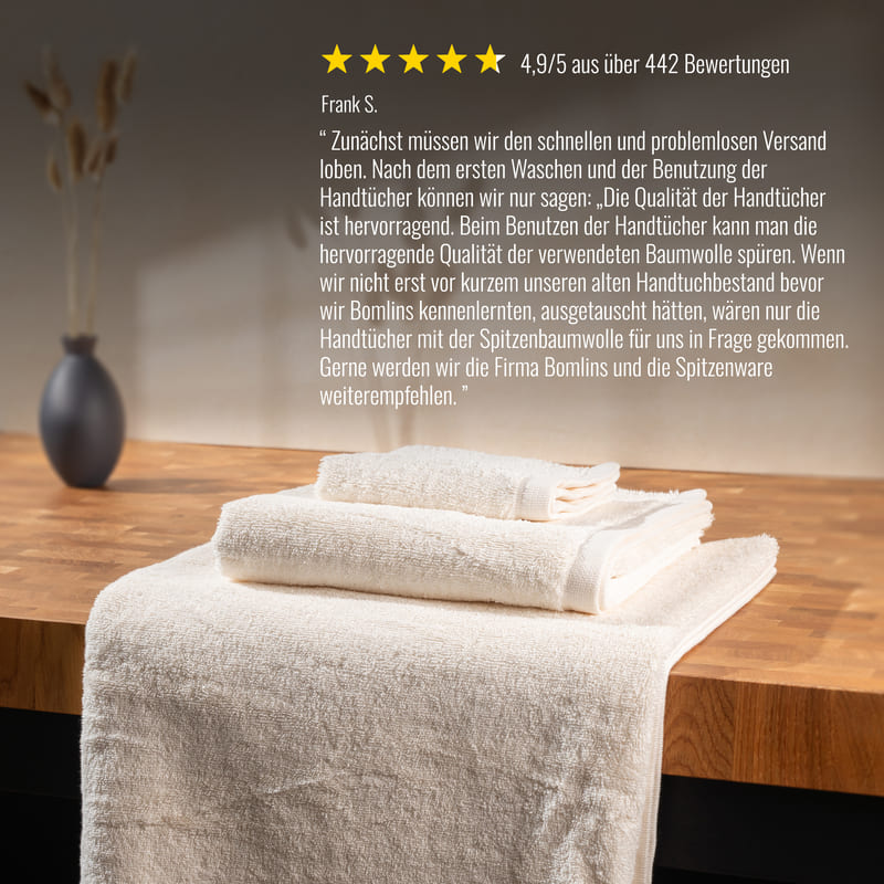 Beige Handtücher aus ägyptischer Baumwolle mit Top-Bewertungen – flauschig, langlebig und hochwertig verarbeitet.