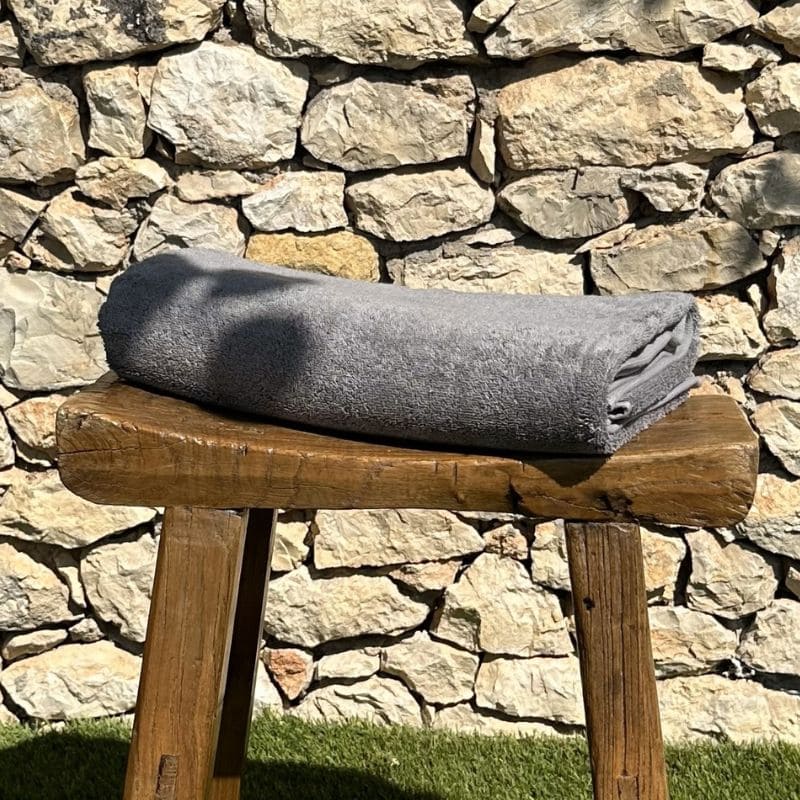 Duschtuch Silber hellgrau