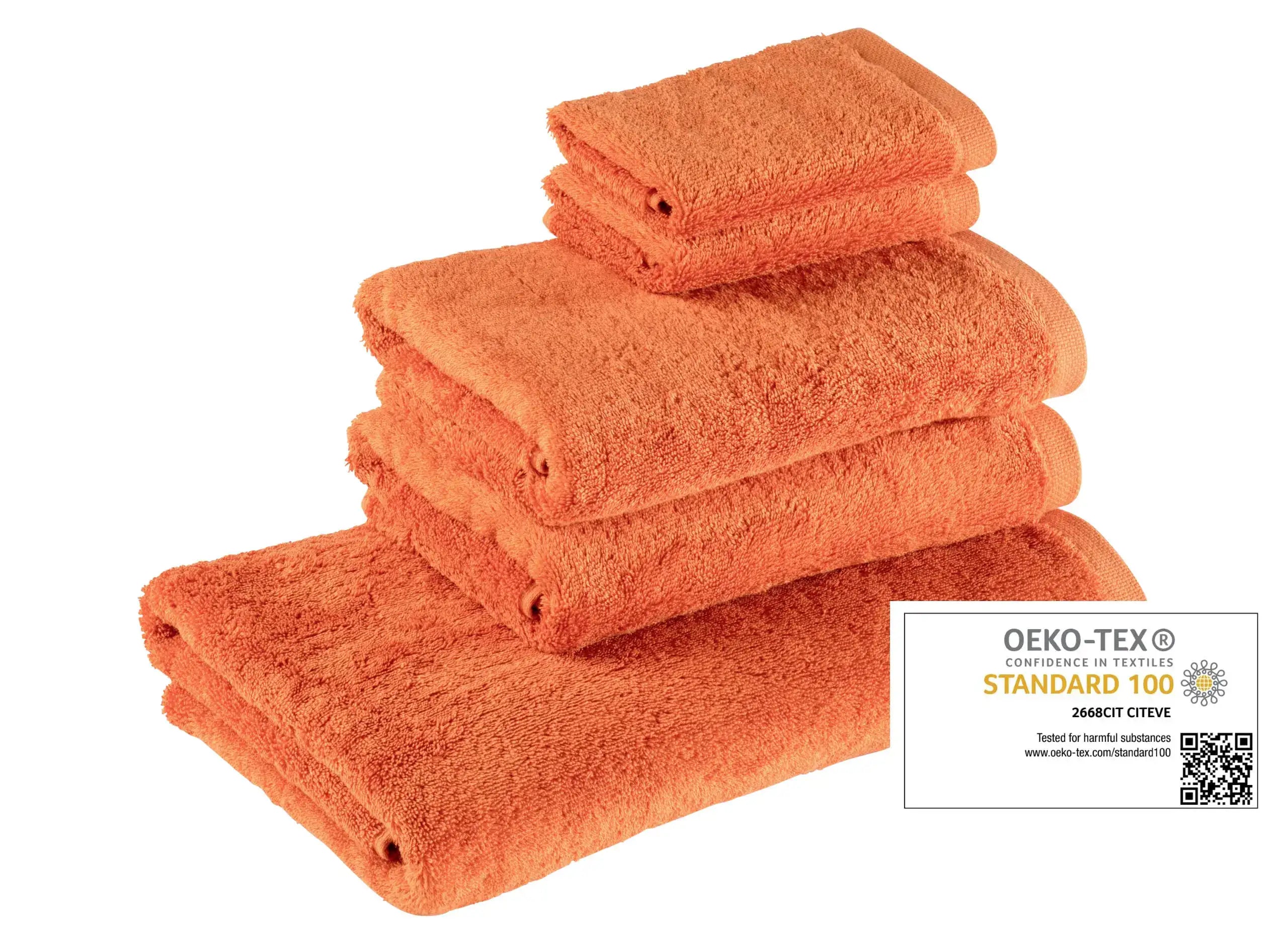 Bomlins ägyptischer – Orange Set 100% Baumwolle aus Handtücher