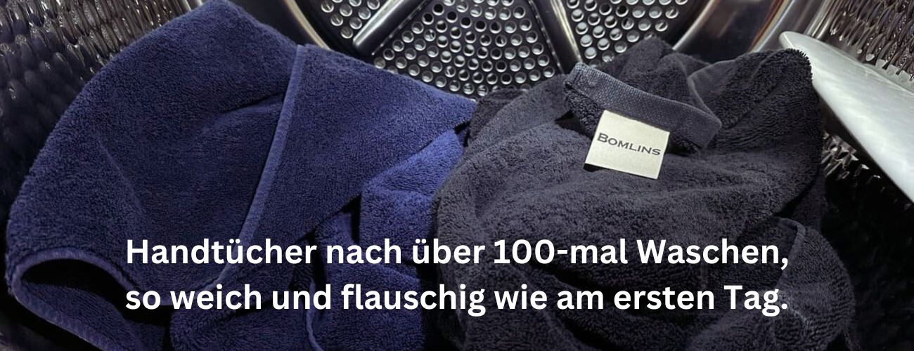 Nach über 100mal Waschen sind die Handtücher so weich und flauschig wie am ersten Tag.
