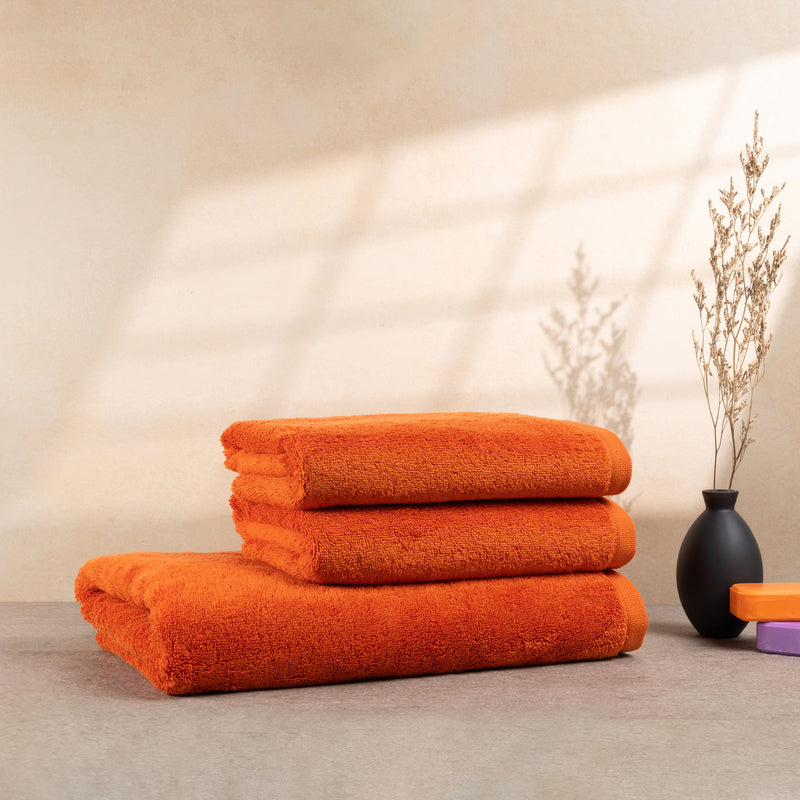 Handtücher Set Orange 3er