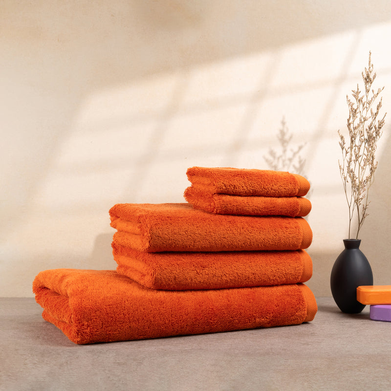 Handtuchset Orange 5 teilig