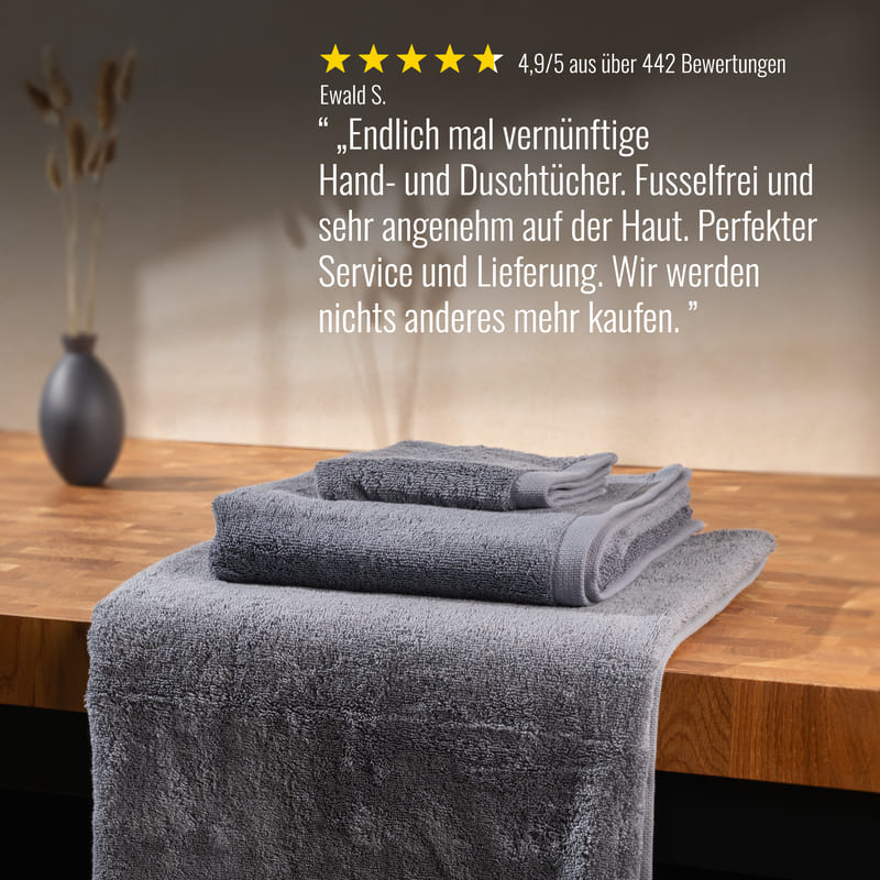 Saunatuch Grau/Anthrazit