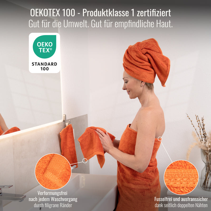 Gästetücher Orange 3er