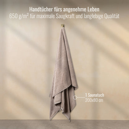 Saunatuch Cashmere 80x200 cm