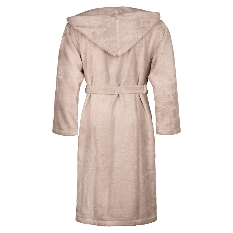 Hochwertiger Bademantel in Cashmere Beige, weiche ägyptische Baumwolle