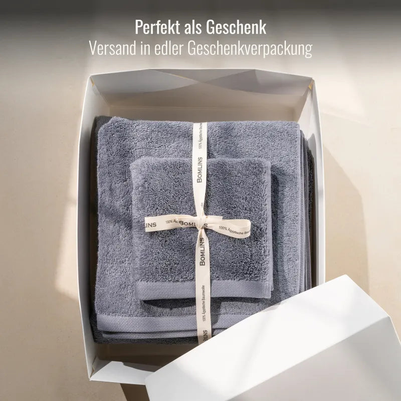 Duschtuch Grau Anthrazit Royal 70x140 cm