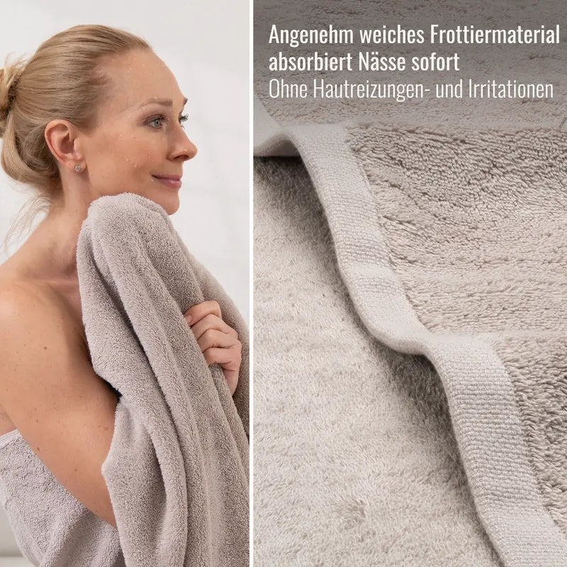 Detailaufnahme Duschtuch Cashmere aus weichem Frottier
