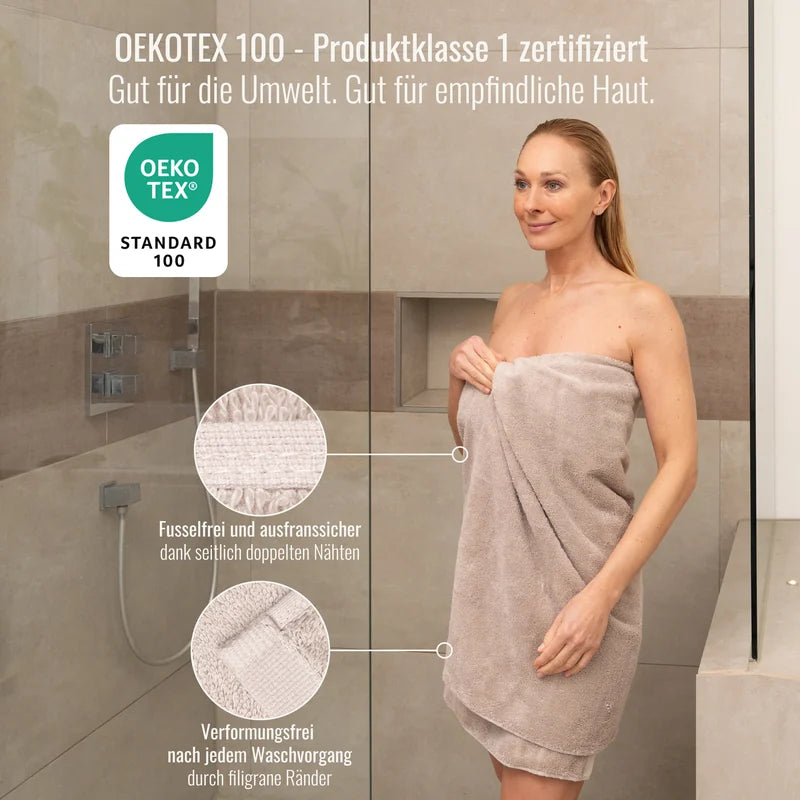 OEKO-TEX zertifiziertes Duschtuch Cashmere aus ägyptischer Baumwolle