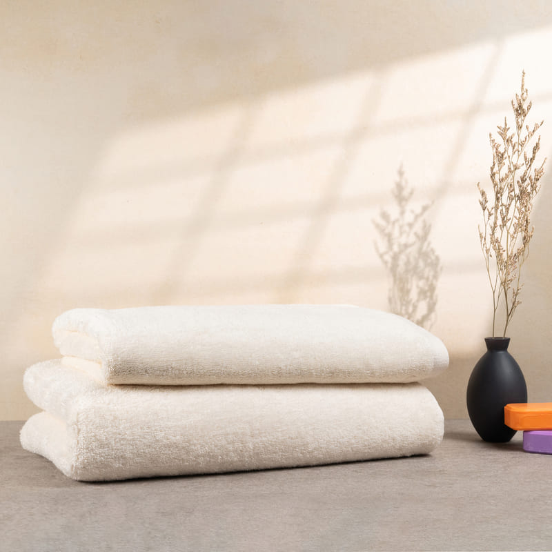 Saunahandtuch Set Beige + Saunatuch + Duschtuch