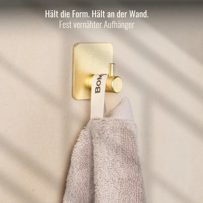Aufhänger und Doppelnaht am Handtuch Cashmere