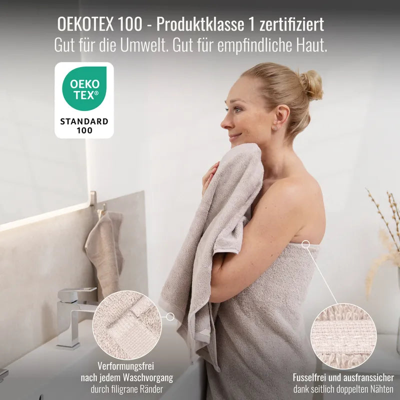 OEKO-TEX zertifiziertes Handtuch Cashmere aus ägyptischer Baumwolle