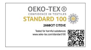 Oeko Tex 100 Zertifikat 