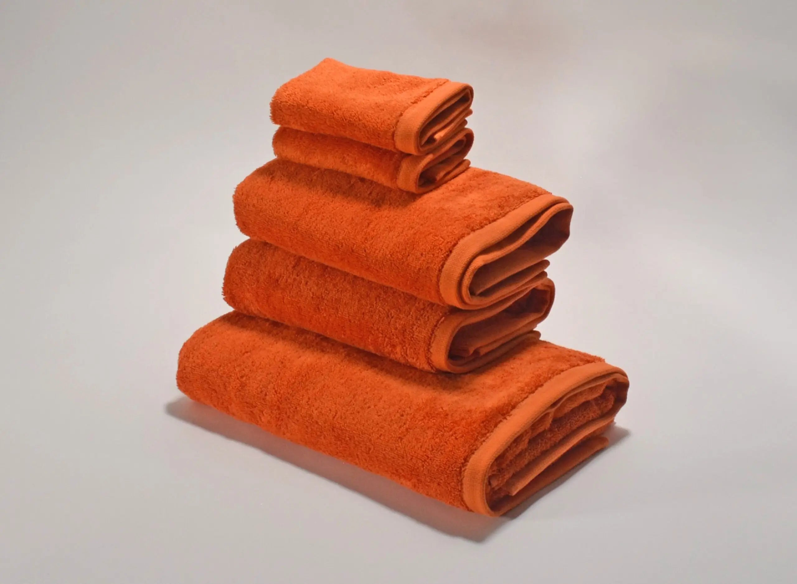 aus Handtücher Orange Baumwolle Set 100% ägyptischer Bomlins –