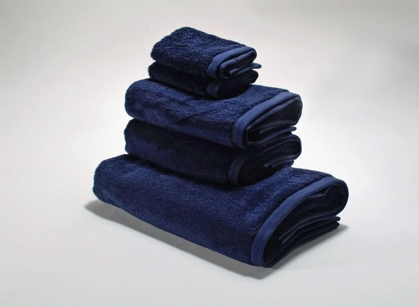 Handtuch Set dunkelblau 5 teilig tlg in 3 Größen.